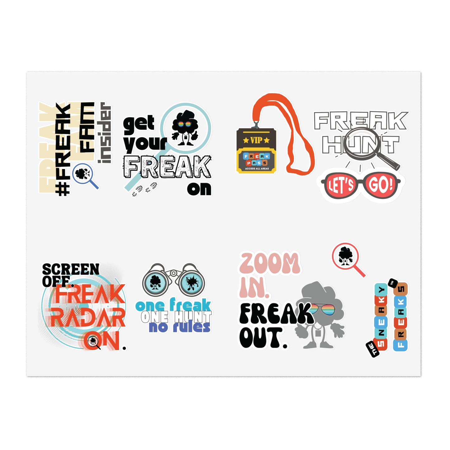 Ultimate FREAKIVERSE CODE STICKER SHEET