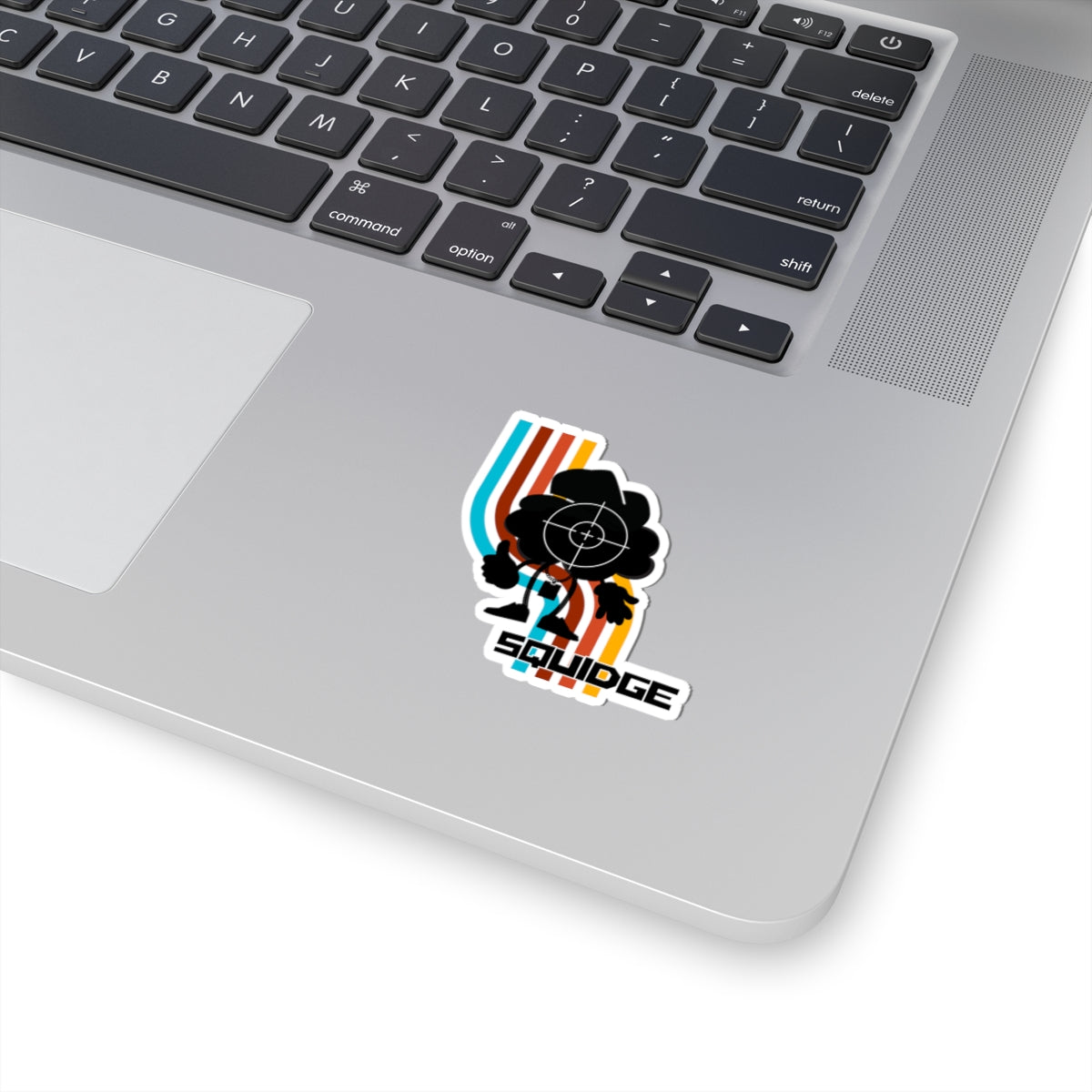 The Kiss-Cut RAINBOW WAVE SQUIDGE STICKER - 3 sizes