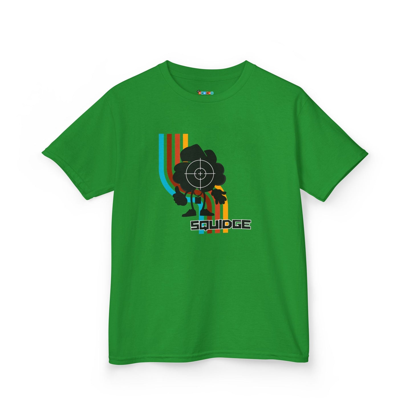 RAINBOW WAVE SQUIDGE Kid's Tee - Cotton