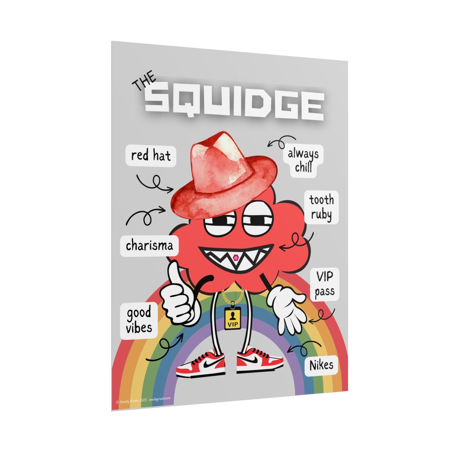 The SQUIDGE BREAKDOWN Poster - semi-gloss or matte (16" x 20")