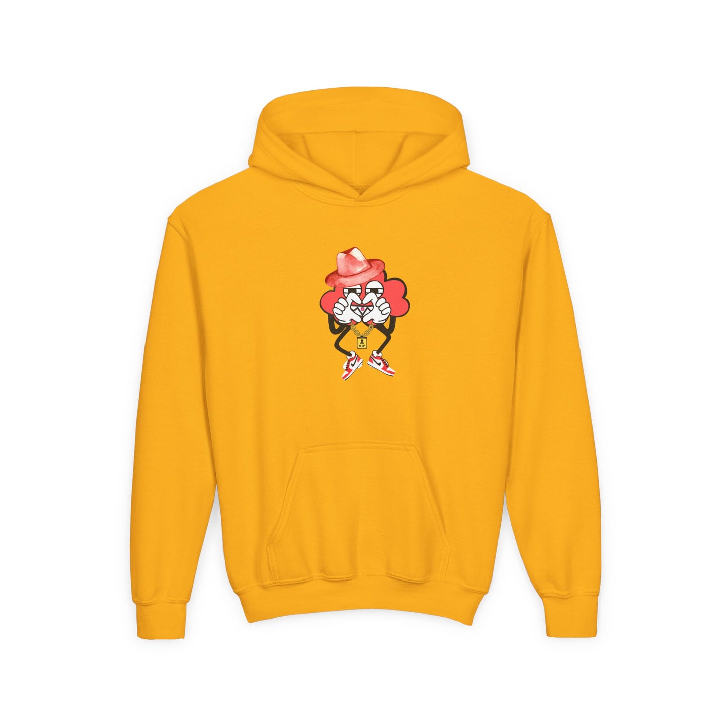 HEART HANDS SQUIDGE HOODIE - Cotton Blend