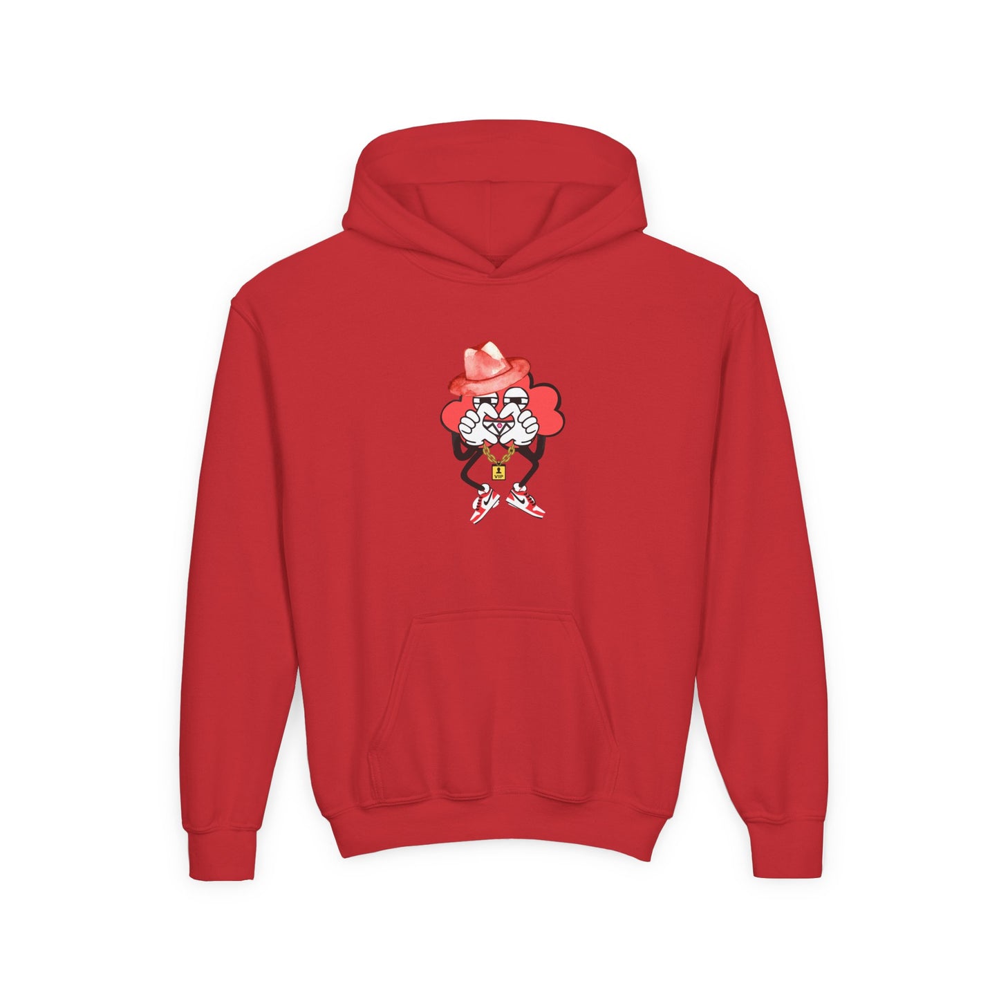 HEART HANDS SQUIDGE HOODIE - Cotton Blend