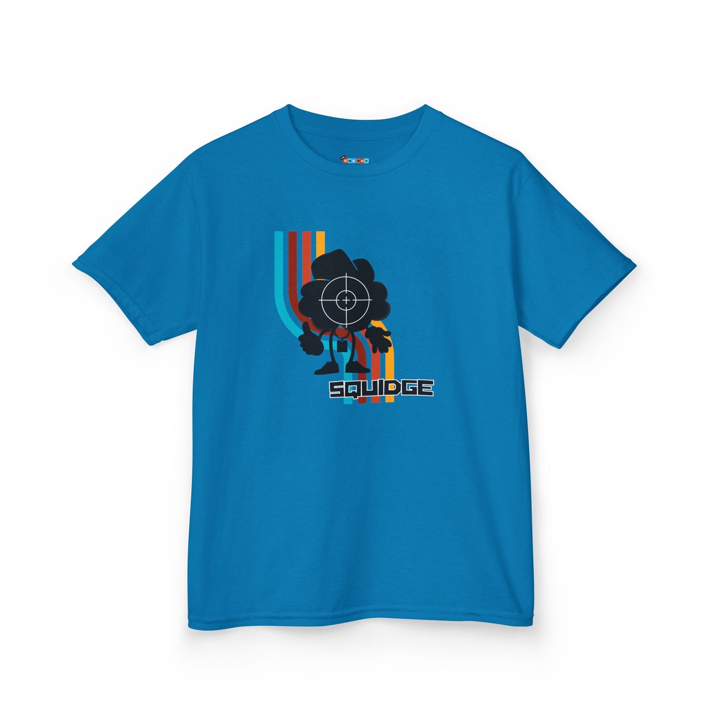 RAINBOW WAVE SQUIDGE Kid's Tee - Cotton