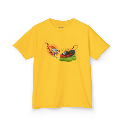 WALLYBANG VS MOWER Kid's Tee - Cotton