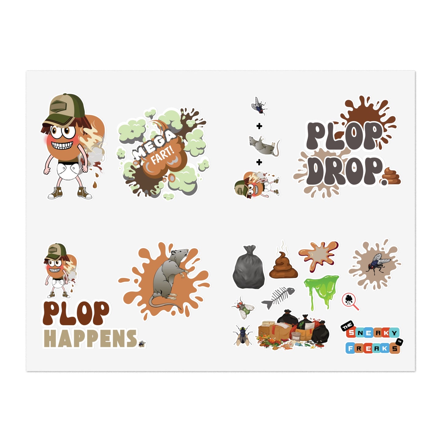 Ultimate PLOP DROP STICKER SHEET