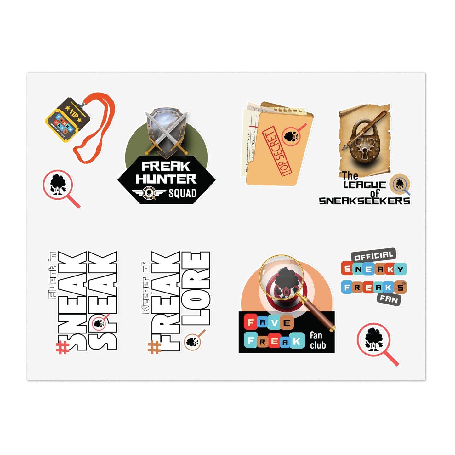 Ultimate FREAKFAM STICKER SHEET