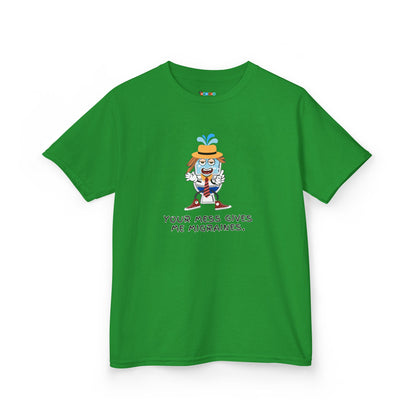 YOUR MESS GIVES ME MIGRAINES Kid's Tee - Cotton