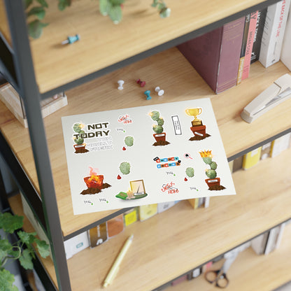 Honorary FRANK the HERO CACTUS STICKER SHEET