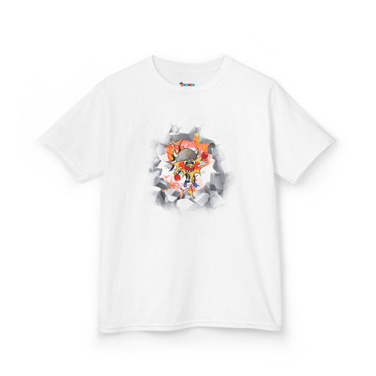 🥊 Limited Edition - WALLYBANG WALL SMASHER Kid's Tee in White