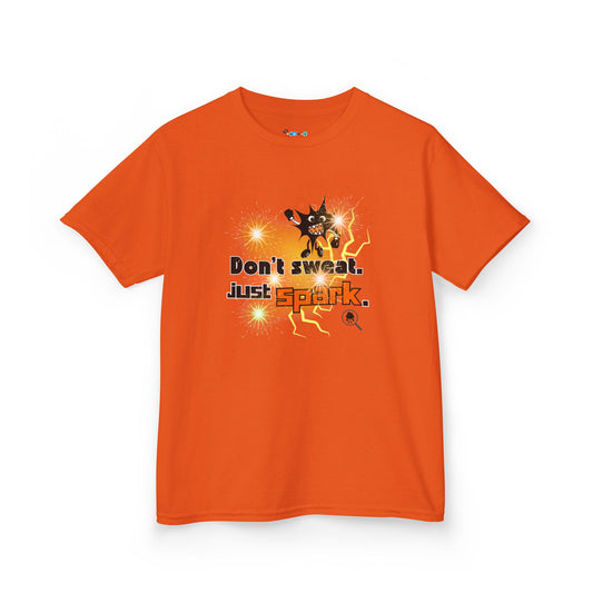 DON'T SWEAT JUST SPARK Kid's Tee - Cotton