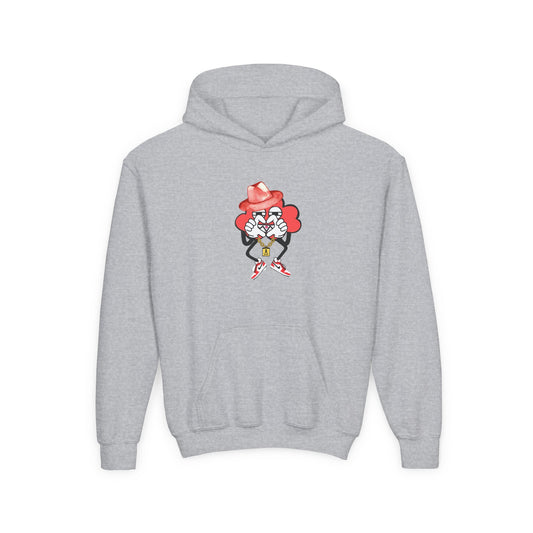 HEART HANDS SQUIDGE HOODIE - Cotton Blend