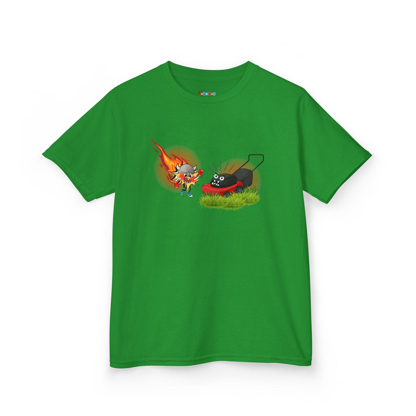 WALLYBANG VS MOWER Kid's Tee - Cotton