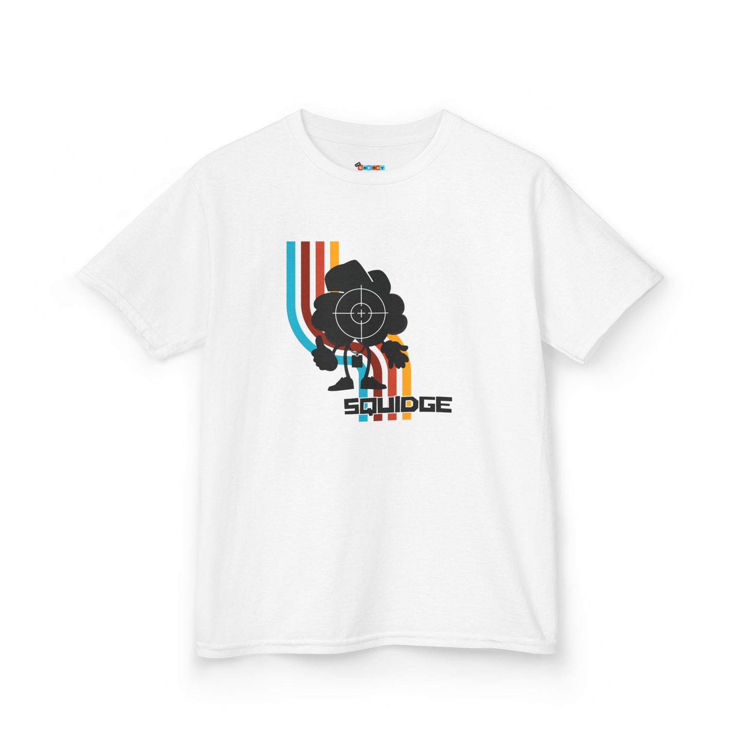 RAINBOW WAVE SQUIDGE Kid's Tee - Cotton