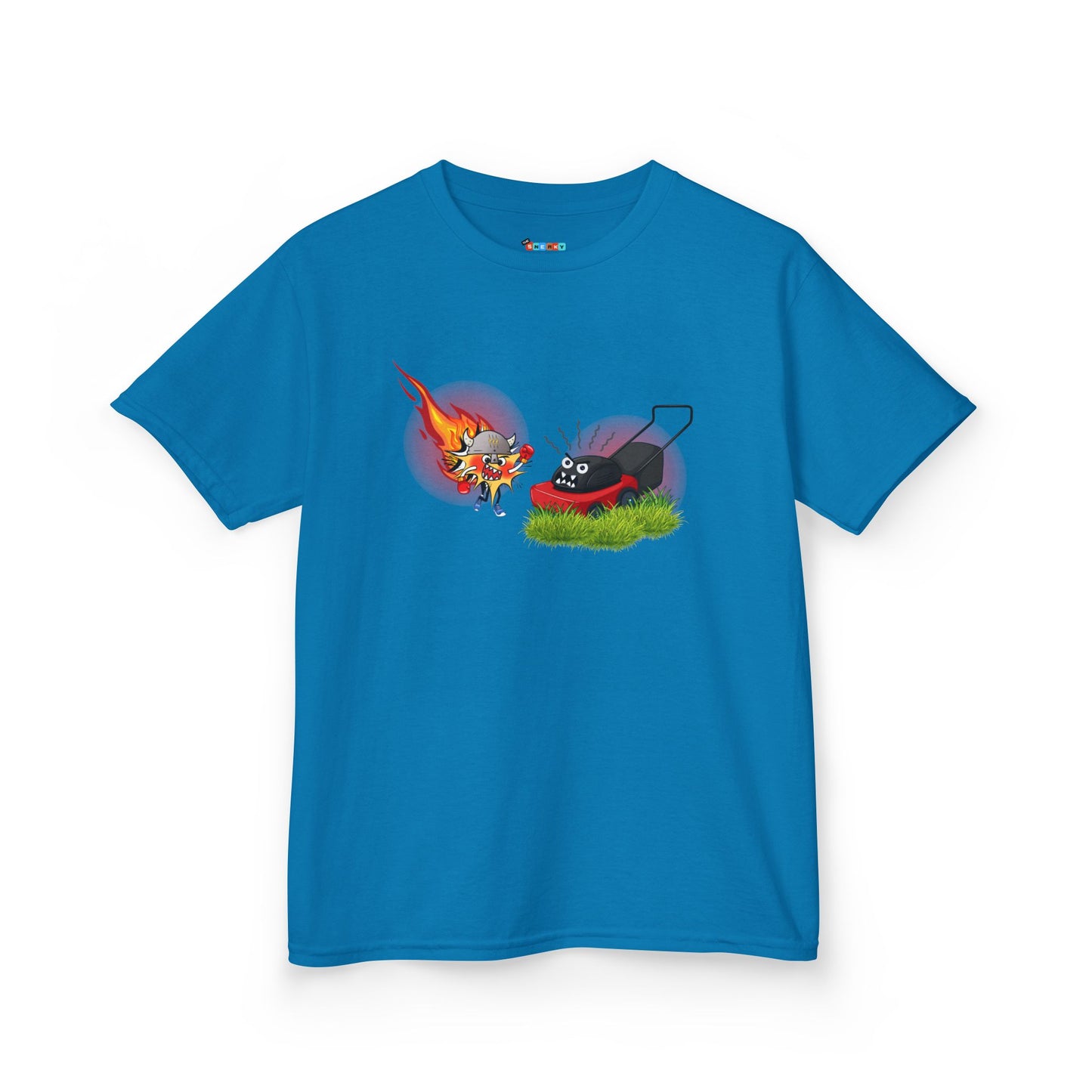 WALLYBANG VS MOWER Kid's Tee - Cotton
