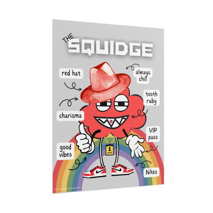 The SQUIDGE BREAKDOWN Poster - semi-gloss or matte (16" x 20")
