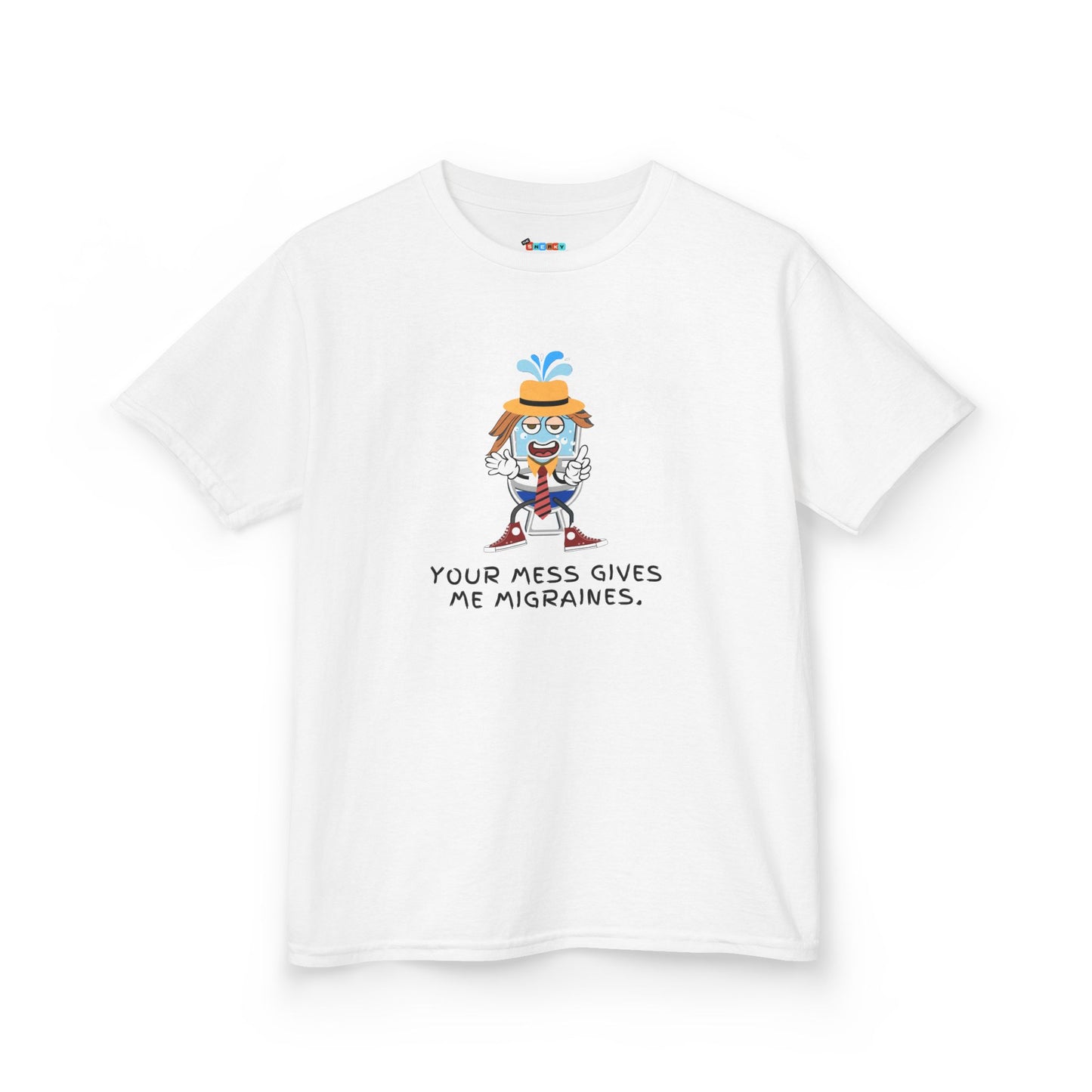 YOUR MESS GIVES ME MIGRAINES Kid's Tee - Cotton