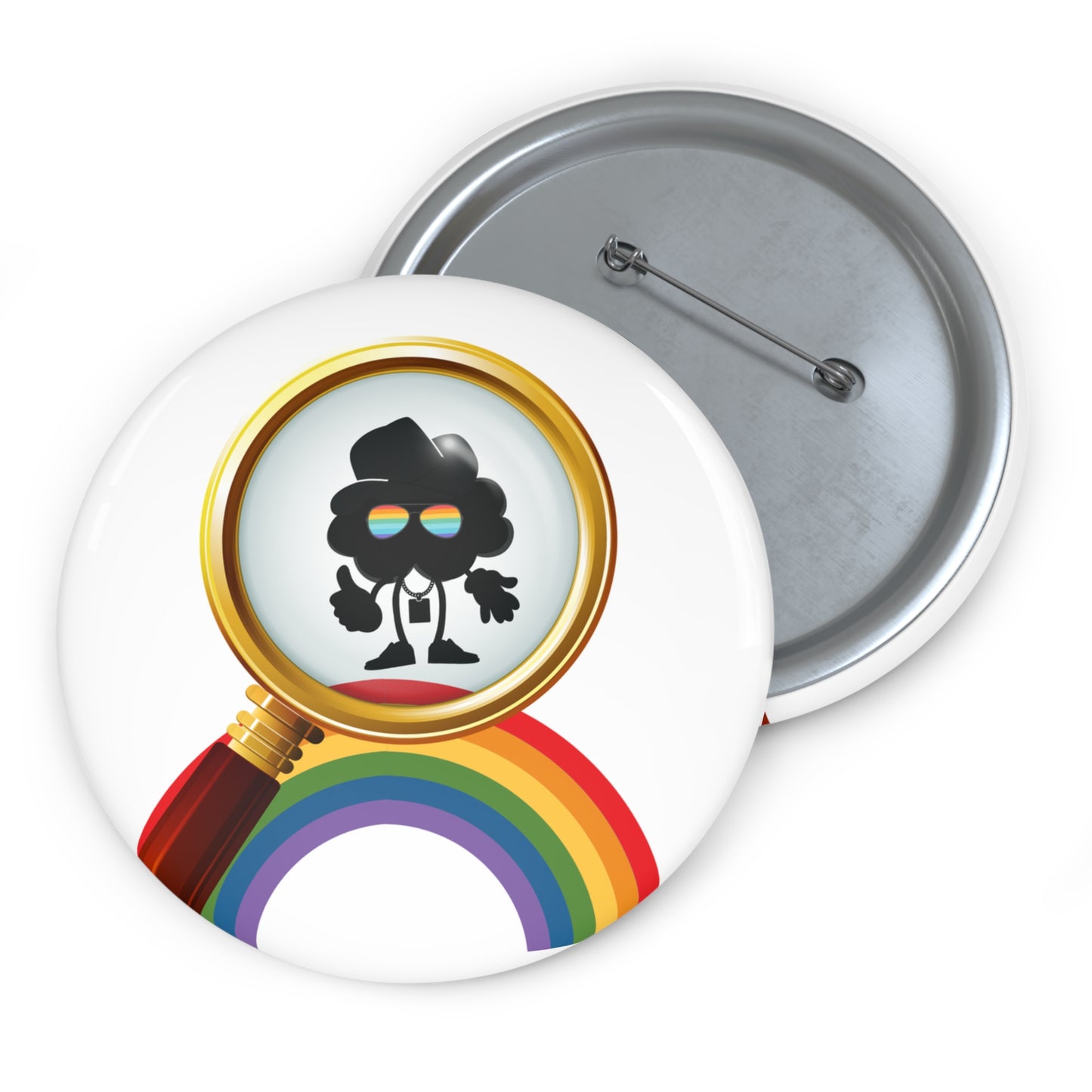 🔍 Limited Edition - RAINBOW SQUIDGE BUTTON